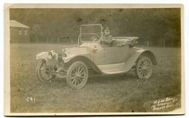 BUICK. A collection of 71 postcards and photographs of Buick and Marquette motorcars, including 2 wi