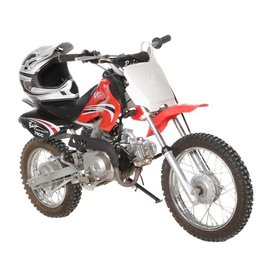 Baja Motorsports Dirt Runner 70cc Motorbike With Fuel Helmet