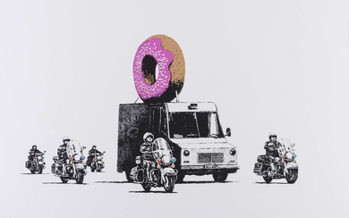Banksy (b.1974) Donuts (Strawberry)