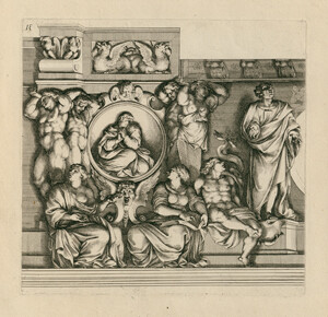Bartoli, Pietro Santi – Disegno della Loggia di San Pietro