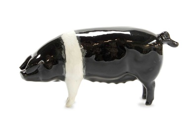 Beswick Wessex Saddleback Sow "Merrywood Silver Wings 56th", model No....