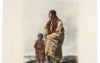 Bodmer, Karl | "Dacota Woman and Assiniboin Girl"