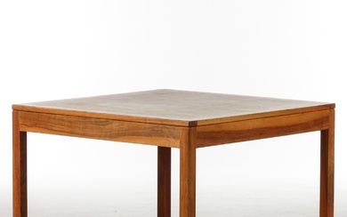 Børge Mogensen. Square walnut coffee table.