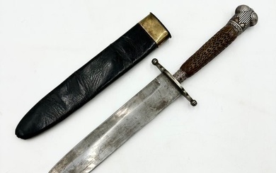 Bowie Knife with Leather Sheath