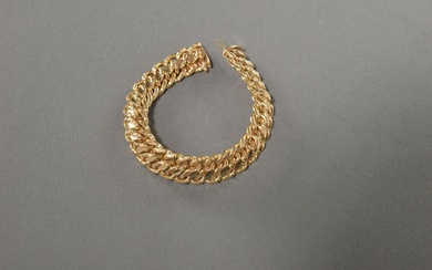 Bracelet souple en or jaune 750 millièmes,... - Lot 309 - Briscadieu