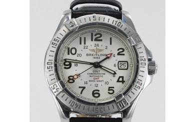 Breitling Colt GMT stainless steel cased gents automatic wri...