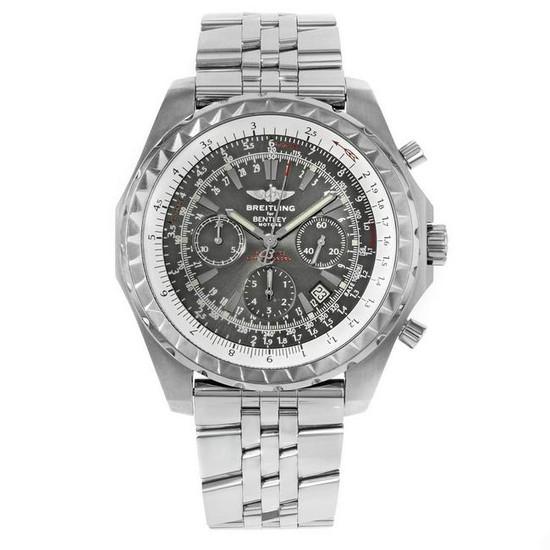 Breitling For Bentley Gray Dial Steel Automatic Men's