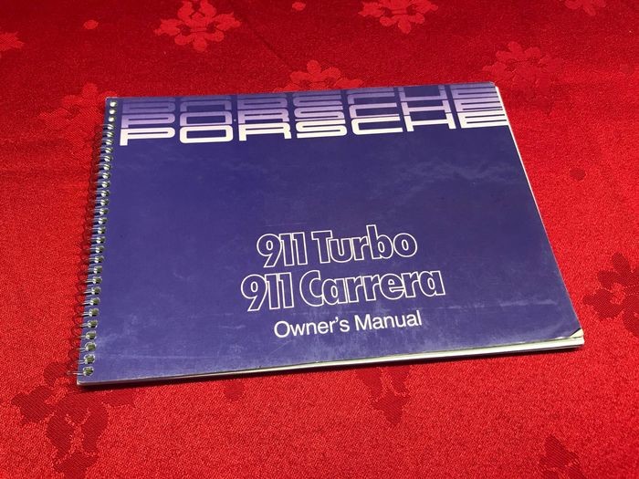 Brochures / catalogues - Porsche - porsche 911 3.2 carrera 3.3 Turbo 930 G model owners manual canada - 1986-1987