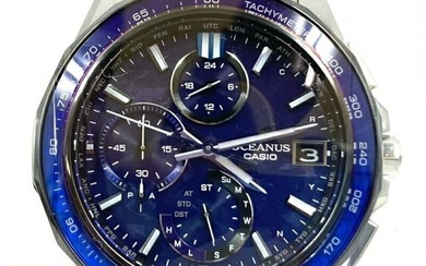 CASIO OCW-S7000C-2AJF Casio Oceanus Manta Solar Radio Watch Silver x Blue