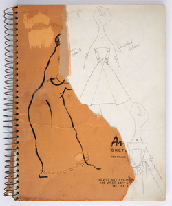 CASSINI, OLEG Two notebooks of original fashion sketches.