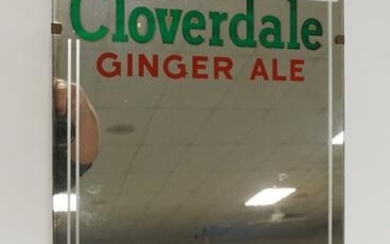 CLOVEDALE GINGER ALE ADVERTISING MIRROR