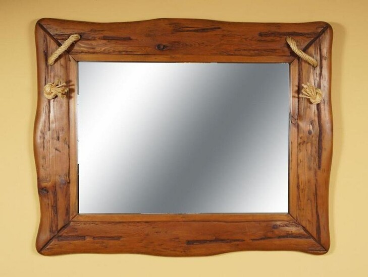 COLONIAL PINE FRAMED MIRROR