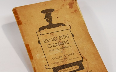 (CUISINE) Oscar SCHIEB : 200 recettes culinaires pour les ménagères, Oscar Schieb conférencier culinaire à...