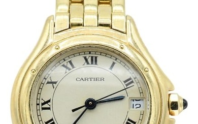 Cartier "Cougar" 18K Gold Ladies Wristwatch