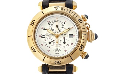 Cartier Pasha 18K. 1353 1 - Men's watch.
