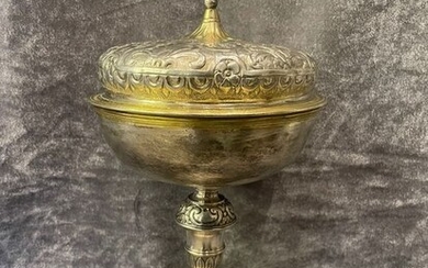 Chalice, pyx - Silver, silver and gold metal - Late 18th century