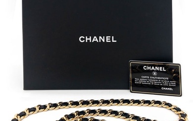 Chanel Black Lambskin Chain Belt