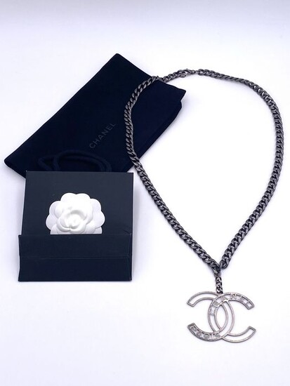 Chanel - Collana lunga CC catena metallo effetto anticato 52 cm - brand new Necklace