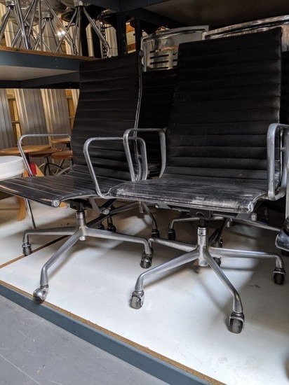 Charles Eames Aluminum Group Chairs (5)