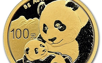 China - 100 Yuan 2019 Panda - 8g - 999.9 - Gold