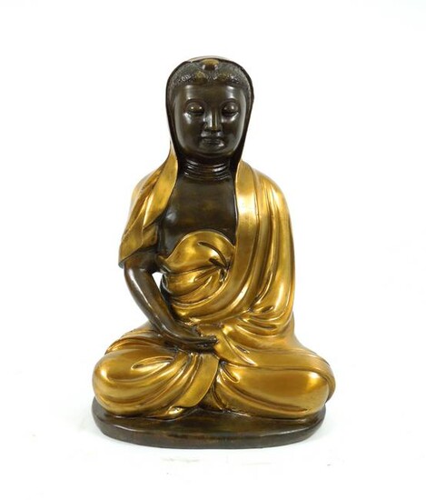 Chinese Gilt Bronze Buddha Sculpture, 19th C.