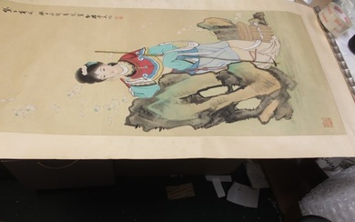 Chinese Scroll Painting on Paper