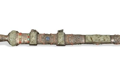 Chinese Sword with Ming Dynasty Jade, Republic