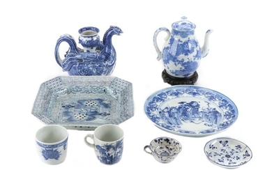 Chinese and Japanese Blue and White Porcelain Tableware