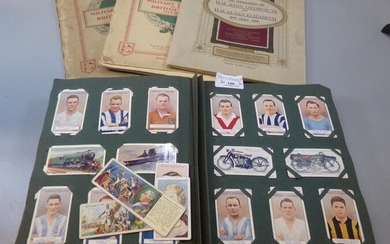 Cigarette cards collection in large old album and three...