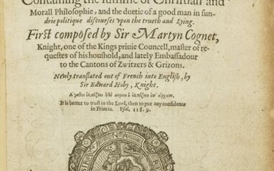 Co[i]gnet (Sir Martyn) Politique Discourses upon Trueth