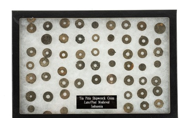 Collection of Indonesian Palembang Pitis Shipwreck Coin