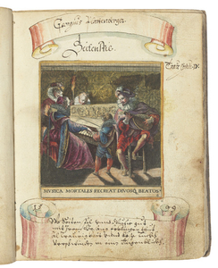 DE BRY, Johann Theodor (1561-1623) and Johann Israel DE BRY (c.1565- c.1609). Emblemata saecularia, mira et iucunda varietate saeculi huius mores ita exprimentia. Frankfurt: [for the authors], 1596.