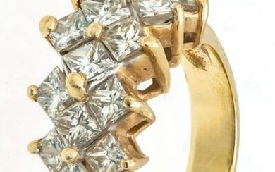 Diamond AND14 Kt Yellow Gold Ring Size 7 1/2