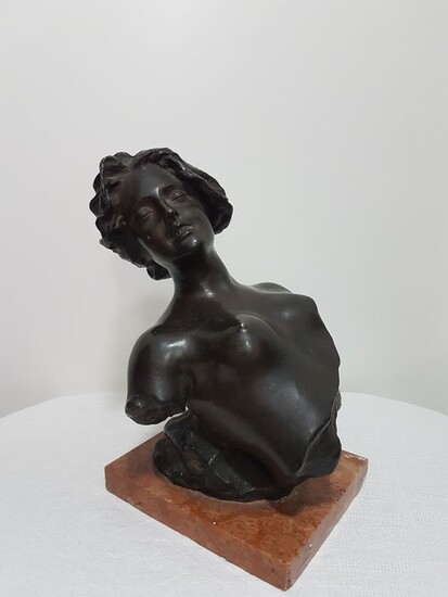 Dal modello di Giuseppe Renda, non firmata - Sculpture, "Ecstasy" (1) - Bronze (patinated) - Second half 20th century