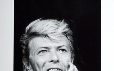 David Bowie Cannes 1986 Tirage sur papier photo Archival ,format 42 x 28 cm signé....
