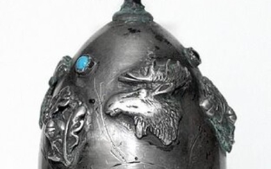 Decorative Egg (1) - Silver - 1878 year - Russia - Second half 19th century