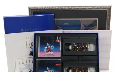 Disney Fantasia Deluxe Collection and "Night on Bald Mountain" Framed Pin Set