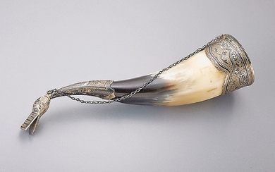 Drinking horn, Caucasus approx. 1880/90 , animal...