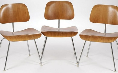 EAMES/HERMAN MLLER MOLDED WOOD CHAIRS