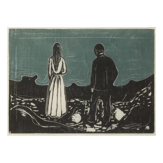 EDVARD MUNCH | TWO HUMAN BEINGS. THE LONELY ONES (SCHIEFLER 133; WOLL 157)