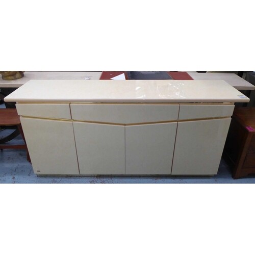 ERIC MAURLE SIDEBOARD, vintage 1970's French, 201cm x 51cm x...