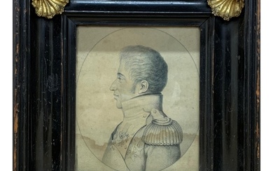 Early 19th century stone Lithograph portrait of Charles X , ...