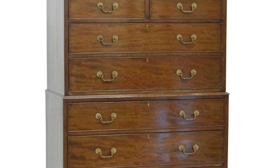 Early 20th century mahogany chest-on-chest or tallboy