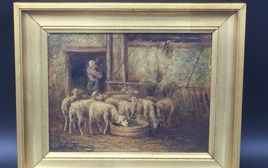 Ecole française du XIXème siècle, Moutons