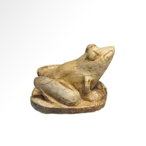 Egyptian Steatite Frog Amulet, NK, 18th Dynasty
