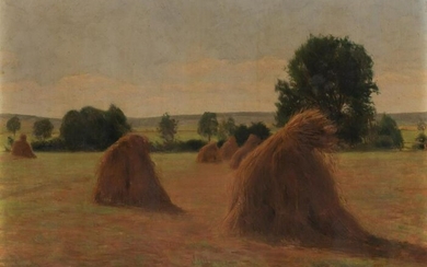 Emile Bastien-Lepage French, 1854-1938 Haystacks, 1904
