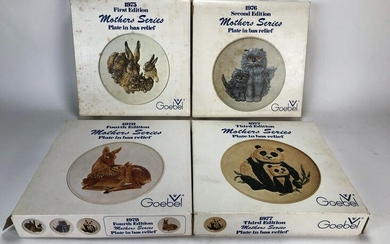 FOUR HUMMEL MOTHER'S SERIES COLLECTIBLE PLATES