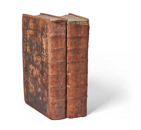 Ɵ FOXE, JOHN. [BOOK OF MARTYRS]. RERESBY SITWELL'S COPIES. 2 VOLUMES, 1610-1641