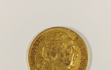 FRANCE - Seconde Restauration (1815-1830) 1 pièce d'or de 20 francs Louis XVIII, lettre W...