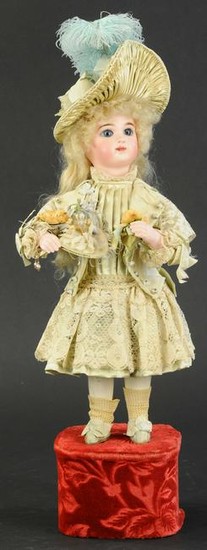 FRENCH AUTOMATON OF GIRL WITH FAN